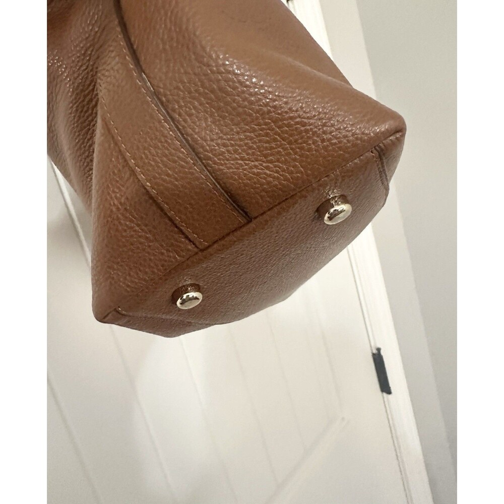 Coach Tyler Brown Pebbled Leather Tote Bag Purse Style #F54687 *READ - Picture 3 of 10